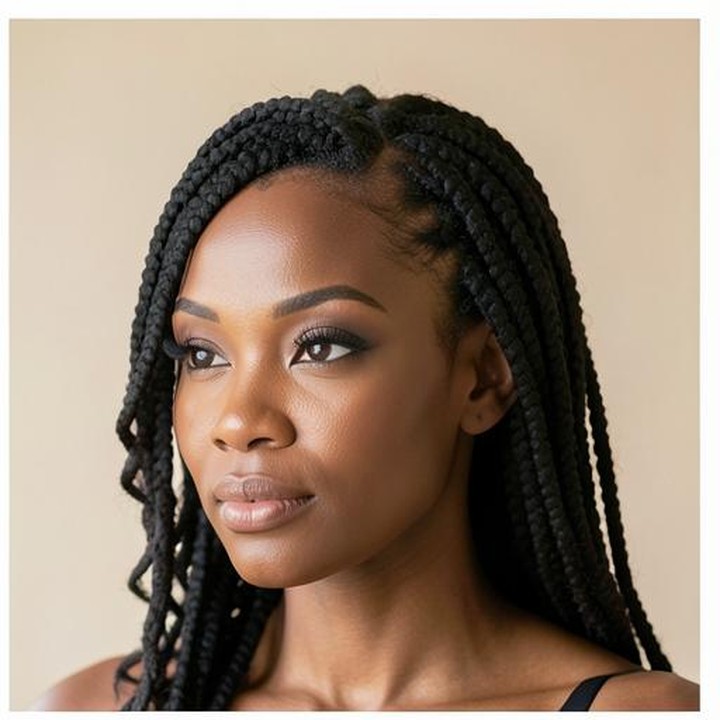 Finished Butterfly locs hairstyle
