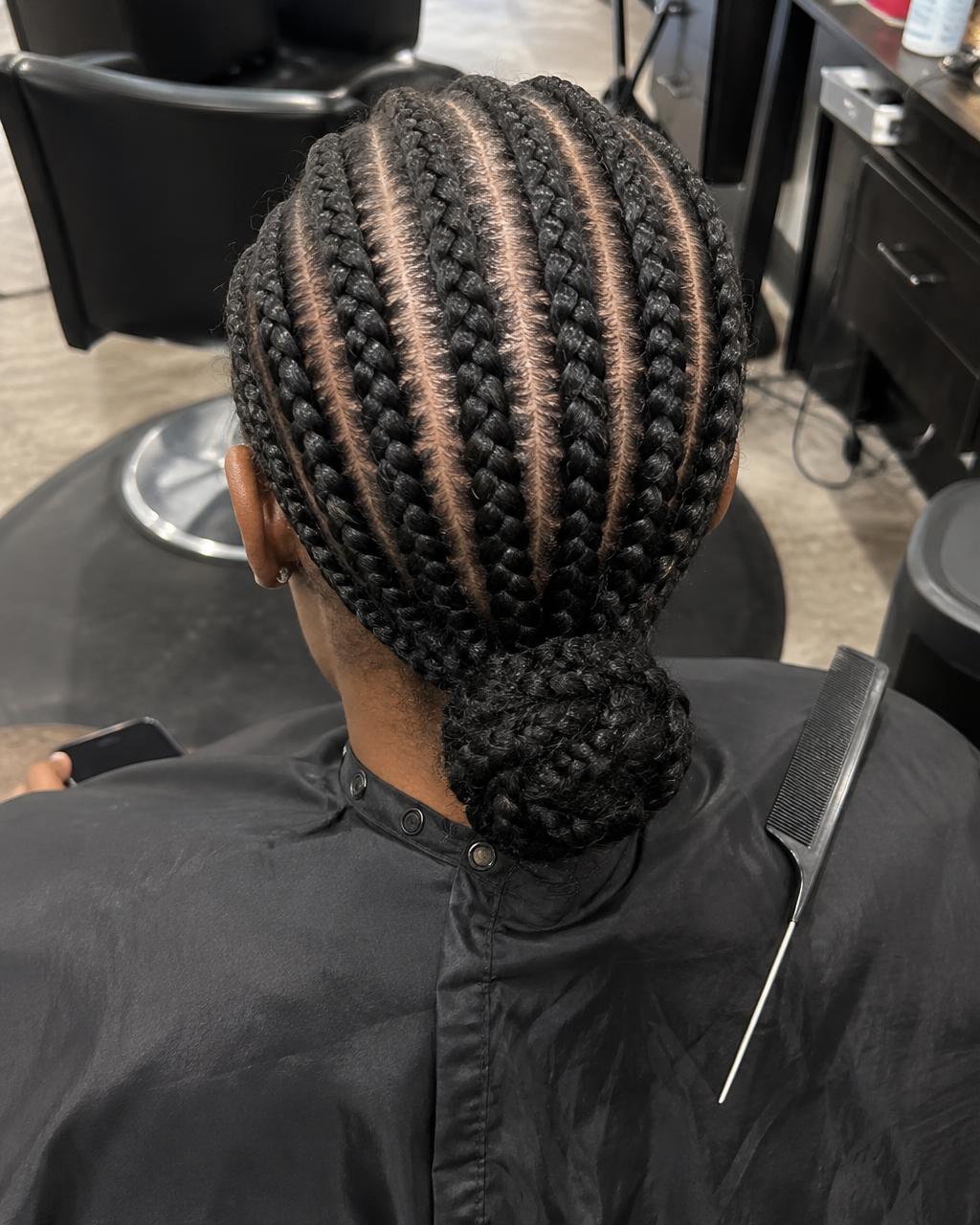 Finished Cornrows hairstyle