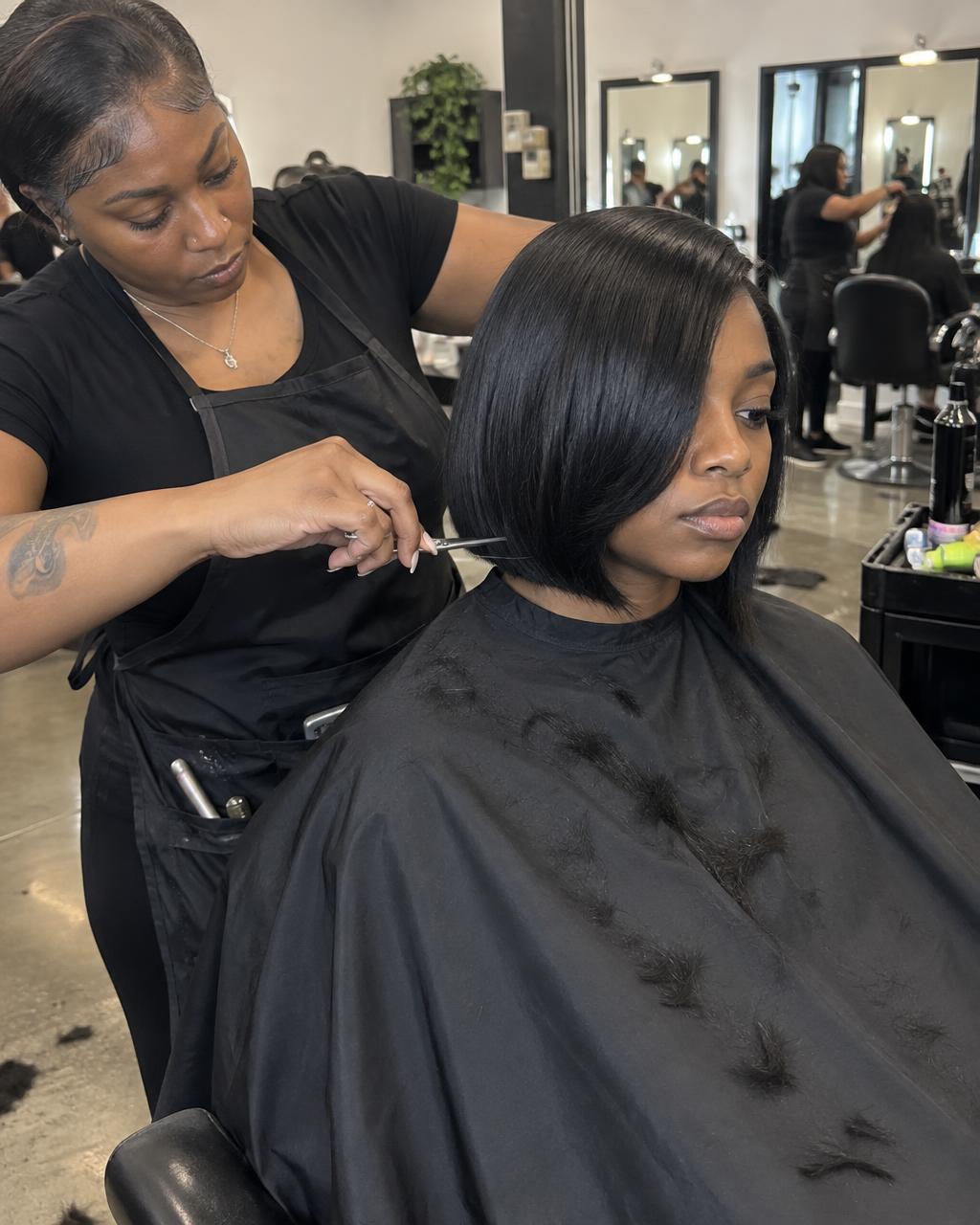 Finished Quick weave hairstyle