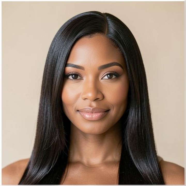 Finished Silk Press hairstyle